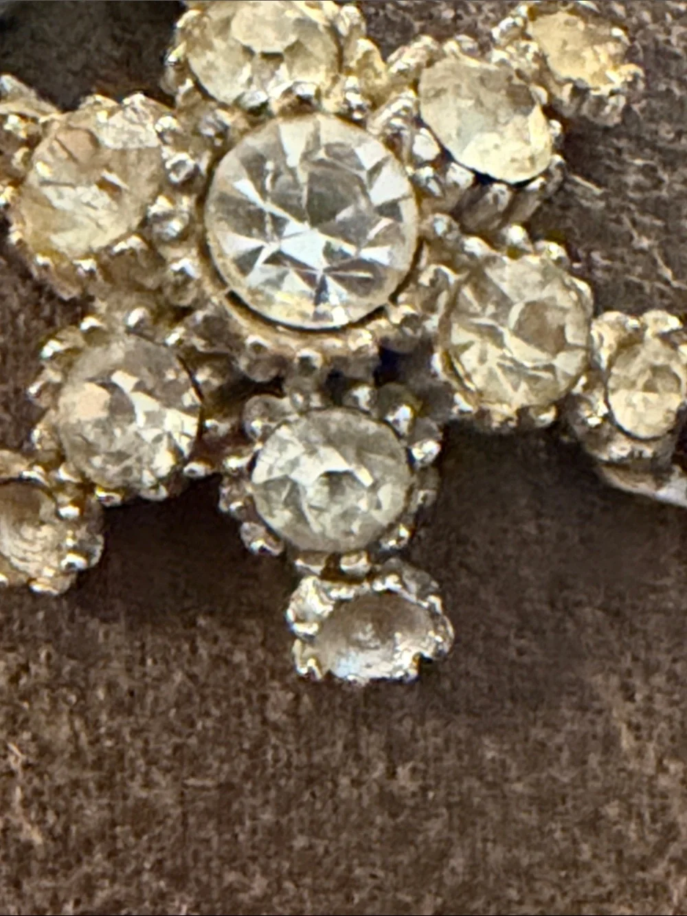 Crystal Floral Statement Necklace -Silver Chocker Necklace